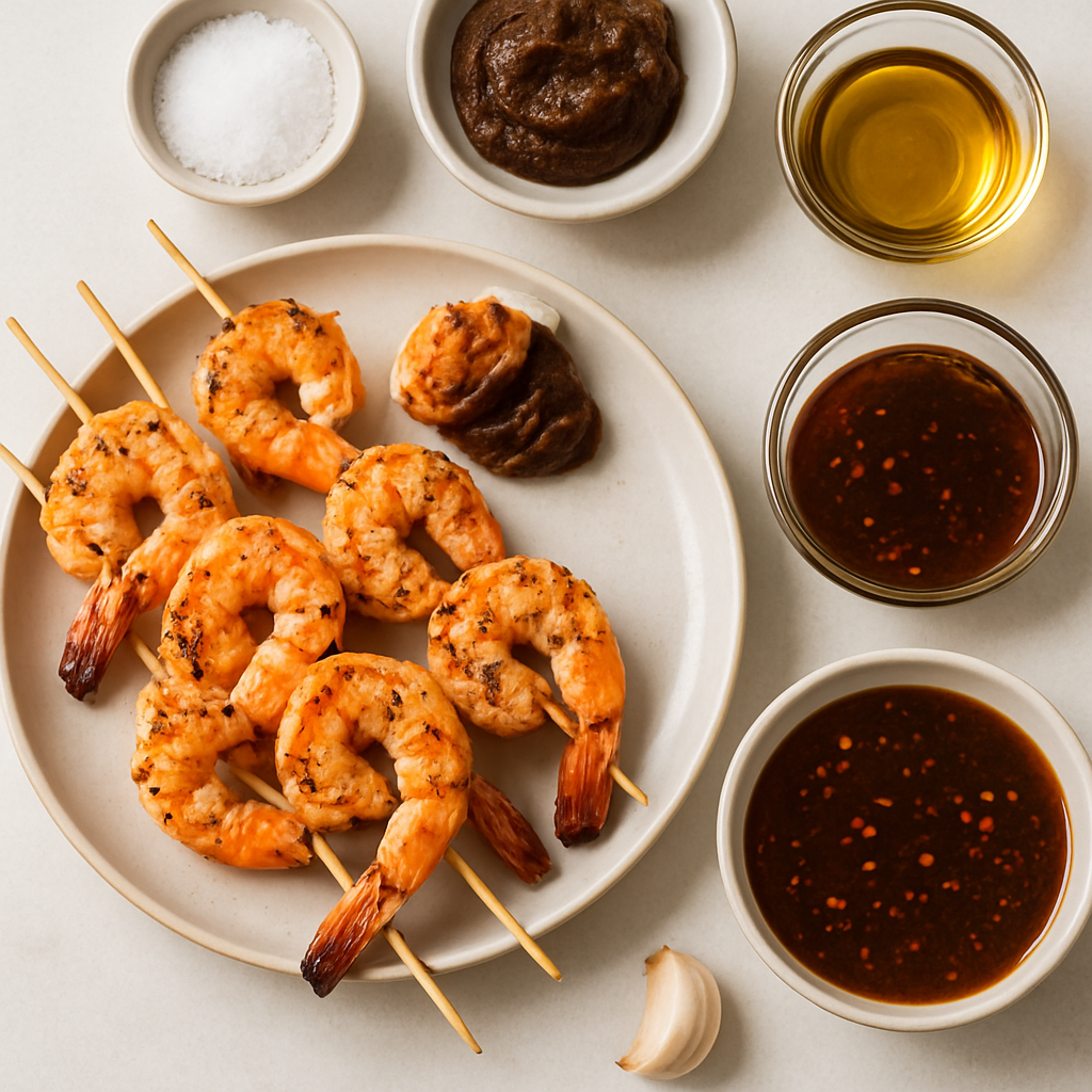 Grilled Shrimp with Spicy Tamarind Dipping Sauce