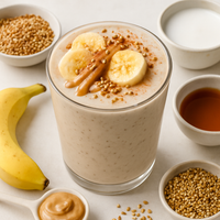 Creamy Peanut Butter Banana Milkshake