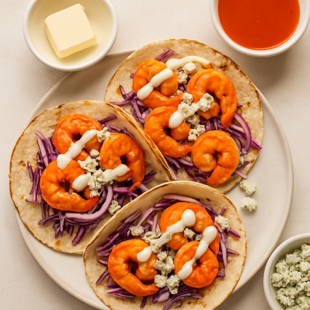 Tacos de Camarones Buffalo