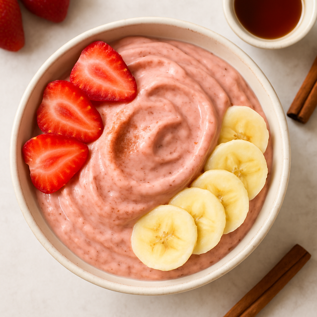 Dairy Free Strawberry Banana "Ice Cream"