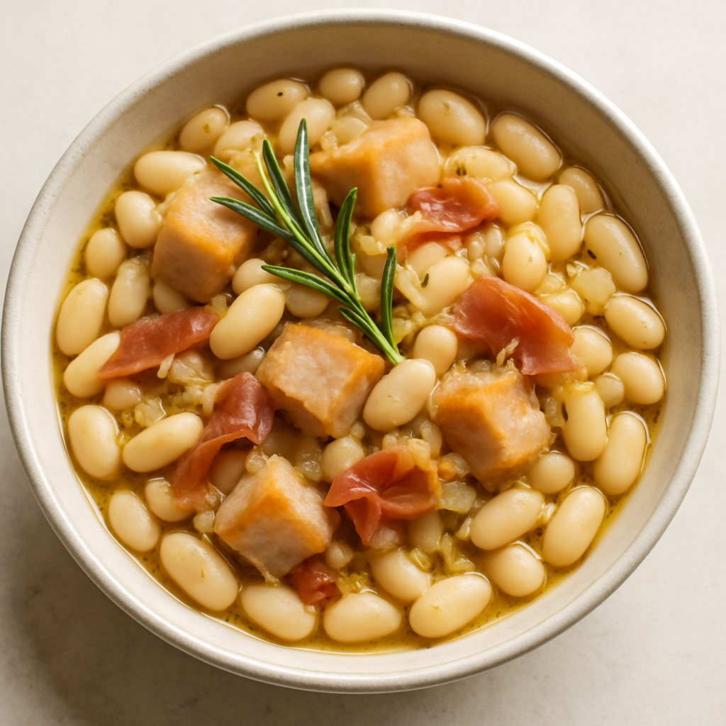 Alubias Blancas con Tocino Salado