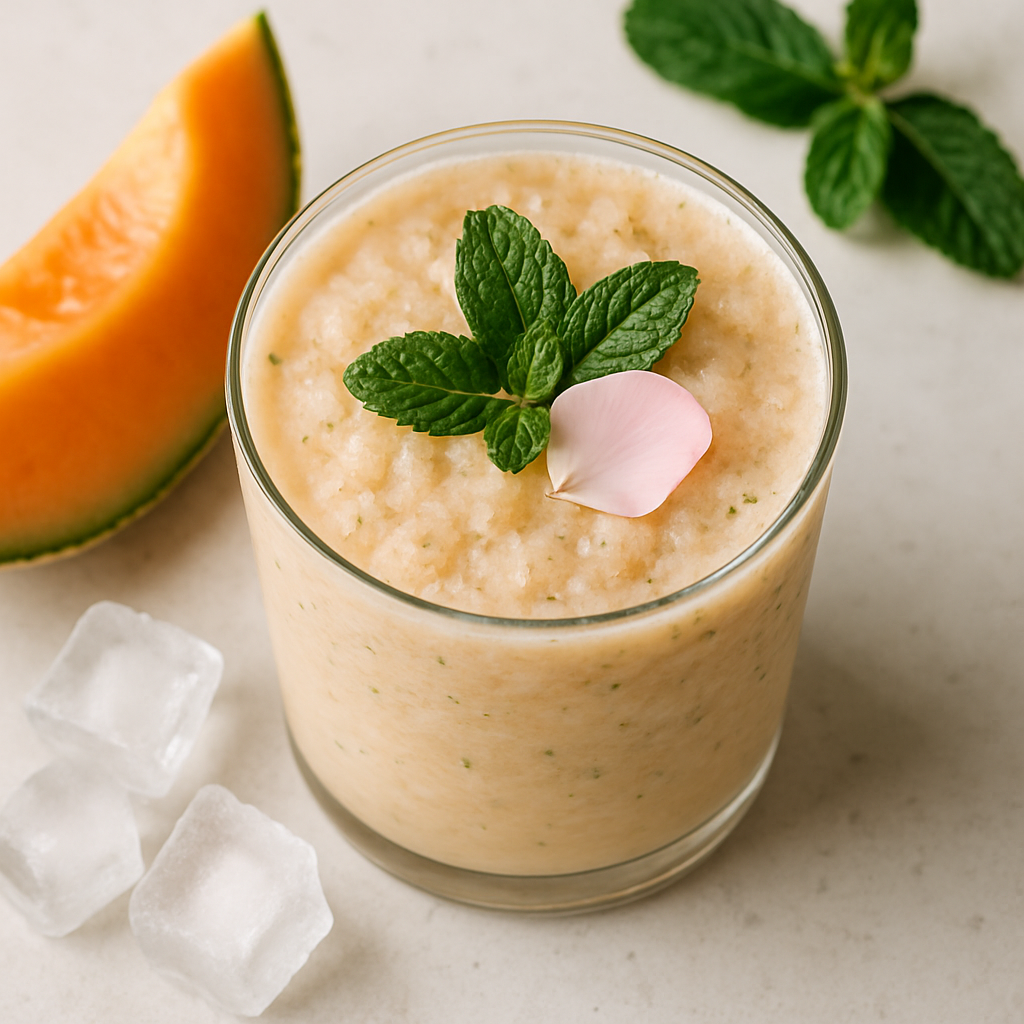 Cantaloupe Mint Rose Batidos