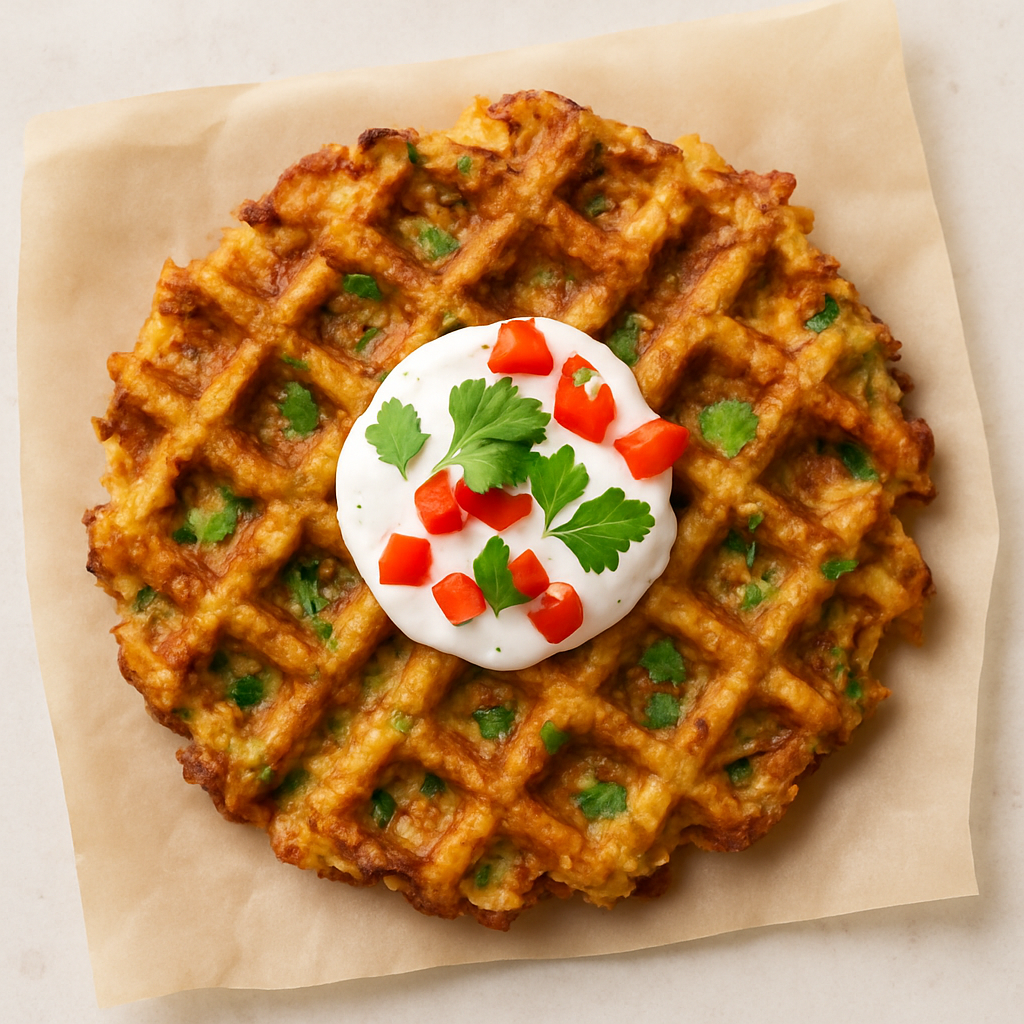 Southwestern Hash Brown Waffles