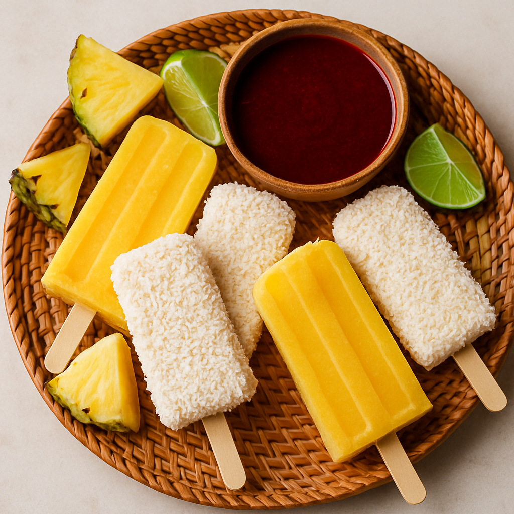 Paletas de Piña con Chamoy