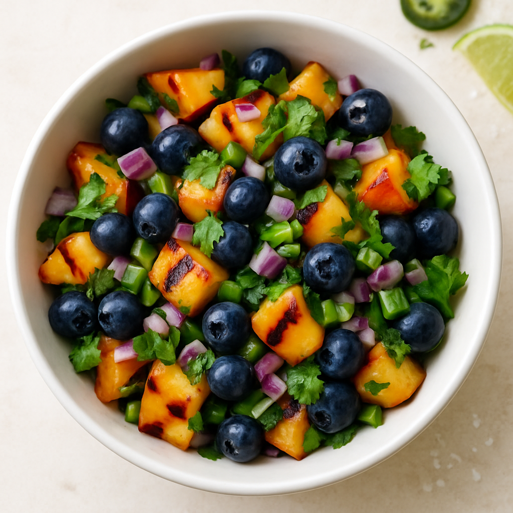 Grilled Nectarine and Blueberry Salsa