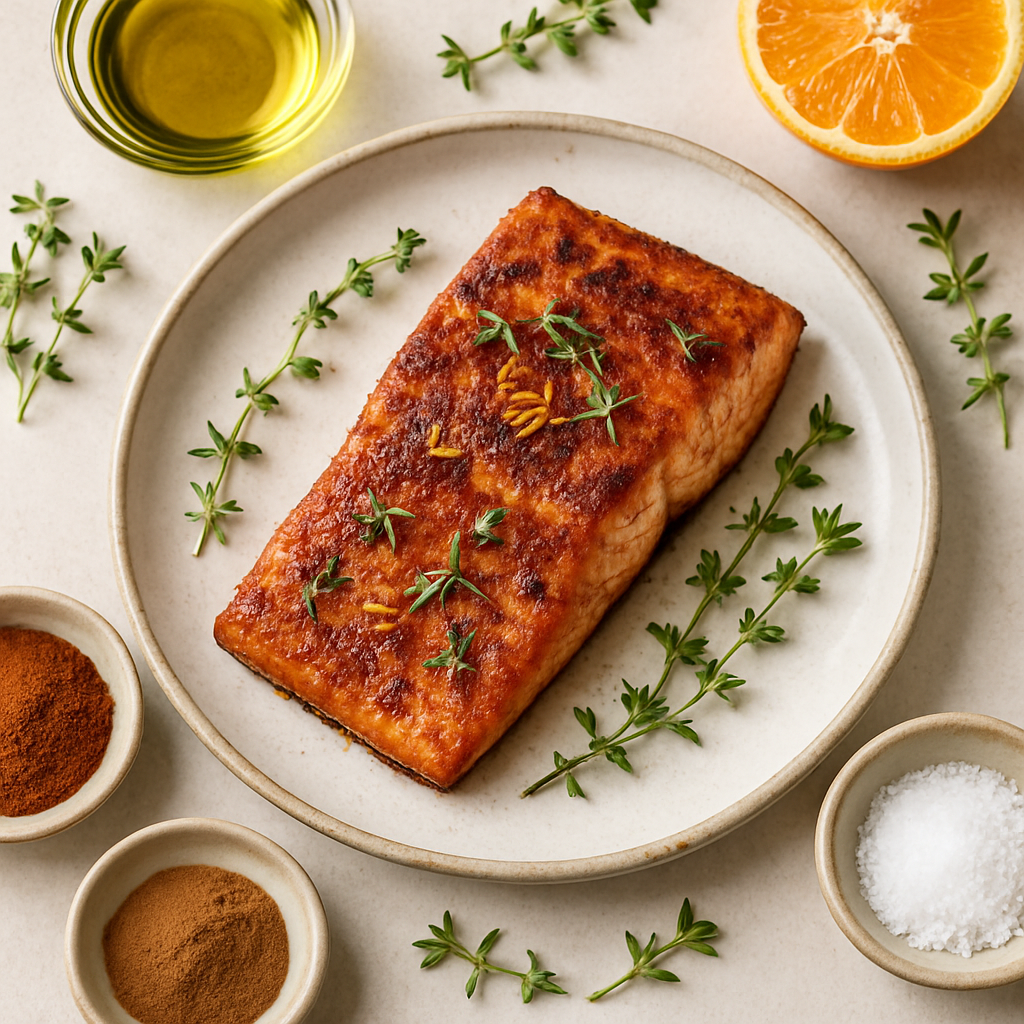Smoked Paprika Oven Roasted Salmon