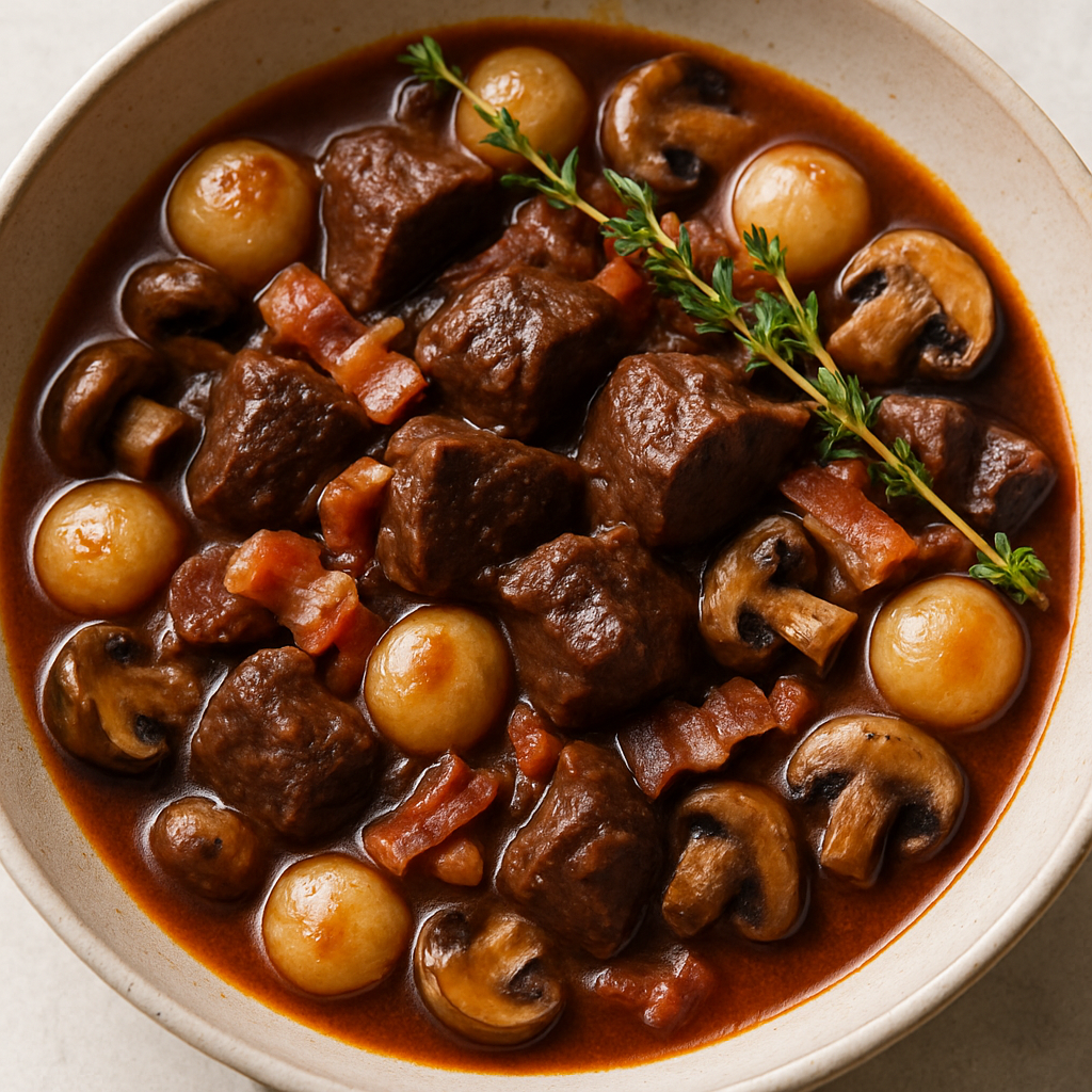 Slow-Cooker Beef Bourguignon