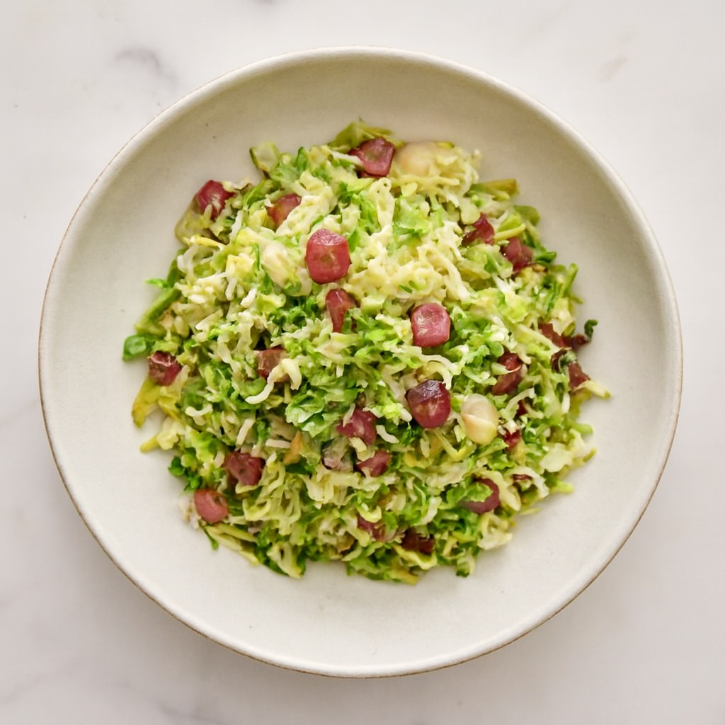 Brussels Sprouts with Chinese Sausage