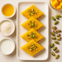 Mango Coconut Burfi