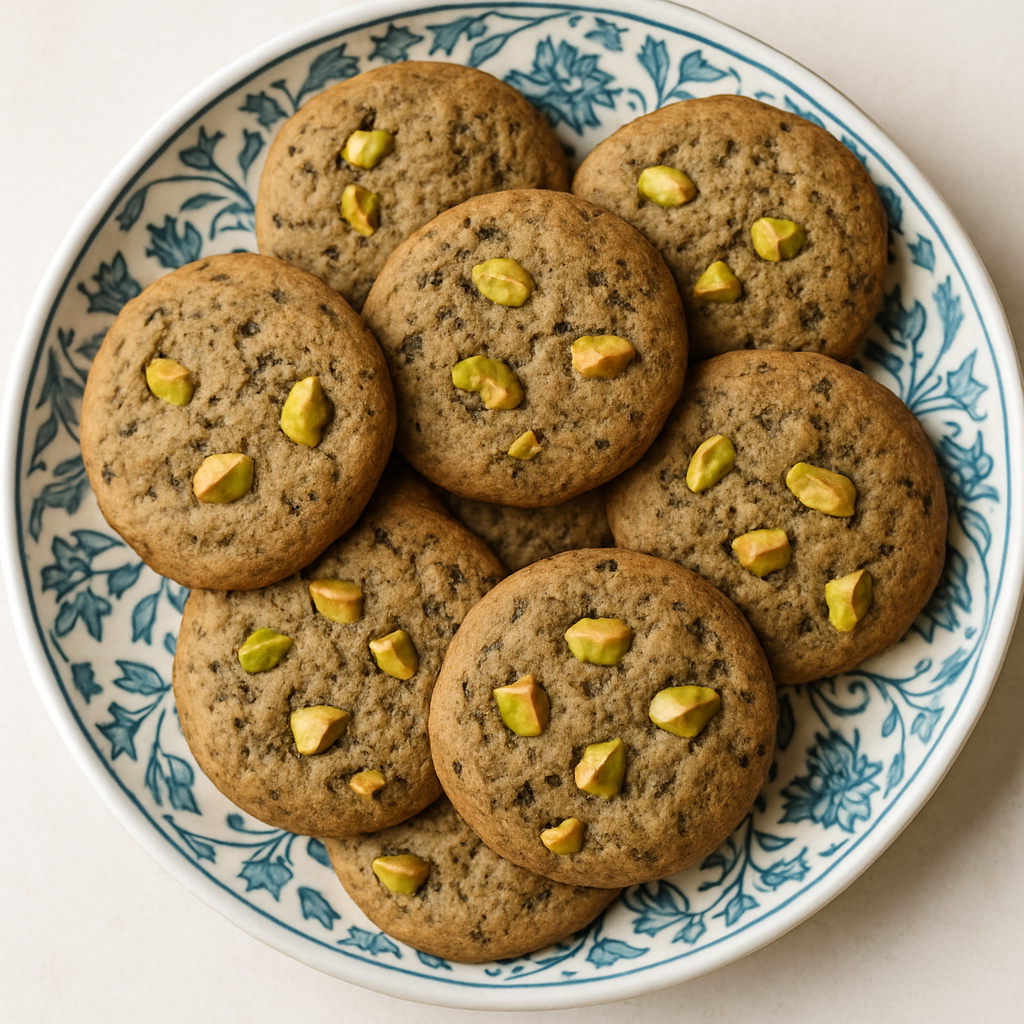 Mocha Pistachio Cookies