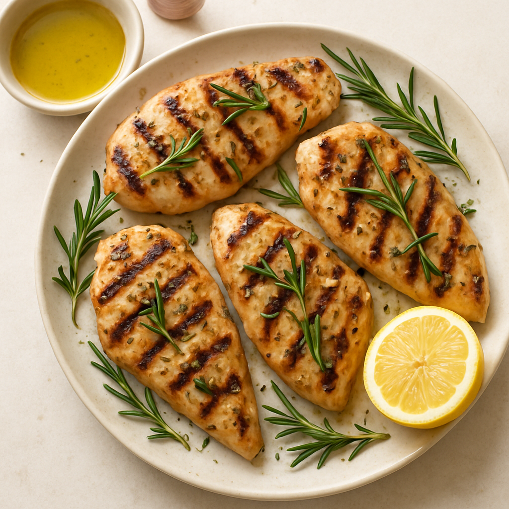 Five-Minute Grilled Chicken Cutlets With Rosemary, Garlic, and Lemon