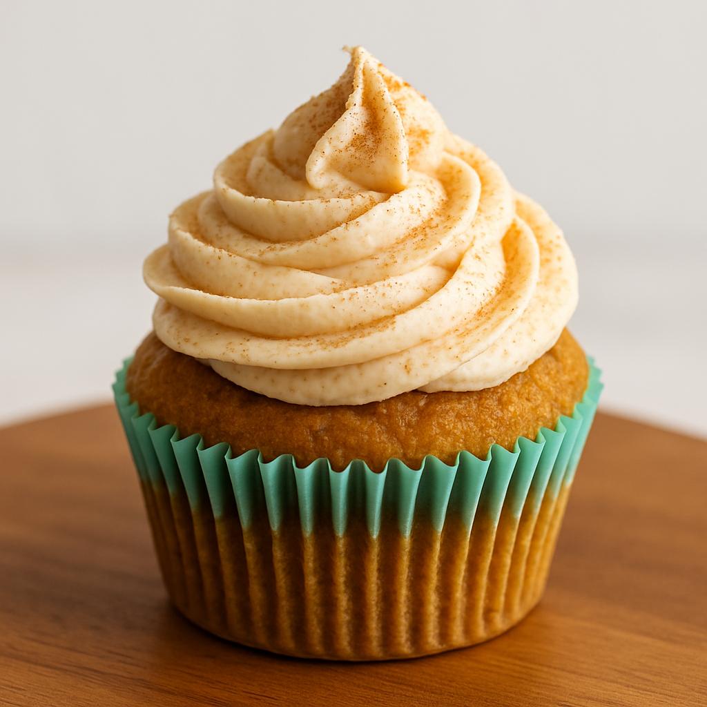 Pumpkin Cupcakes With Cinnamon Sugar Frosting