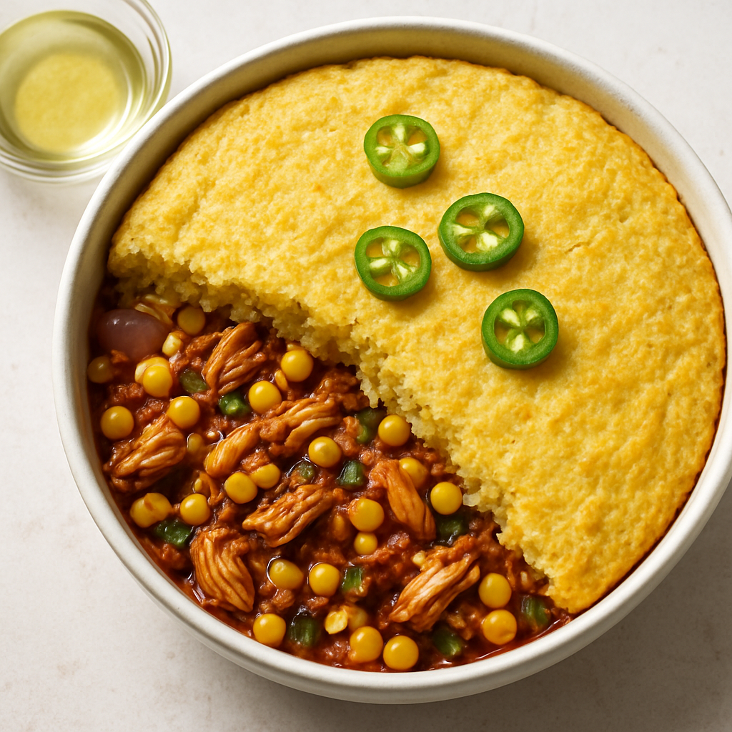 Pastel de Tamal con Pollo y Chile