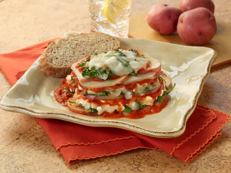 Potato Spinach Lasagna