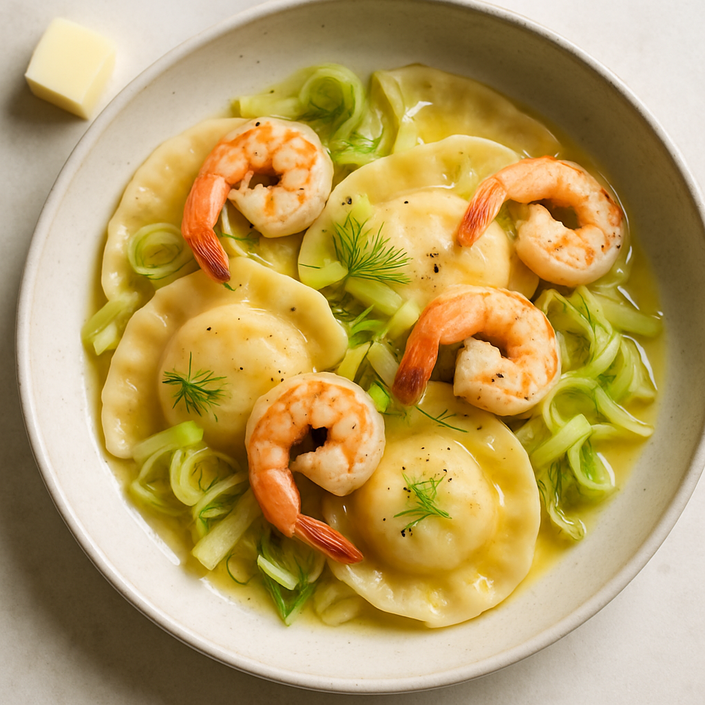 Shrimp and Fennel Ravioli