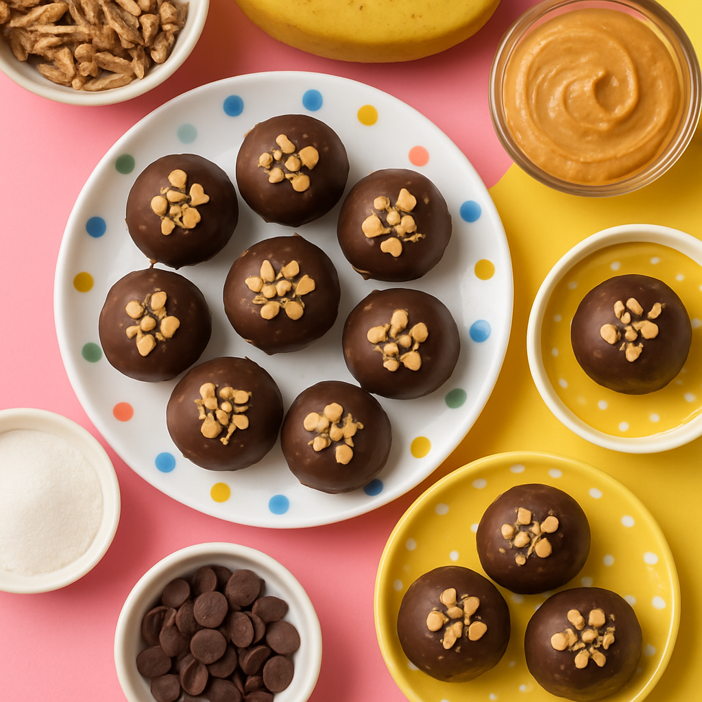 Healthy Peanut Butter Banana Truffles
