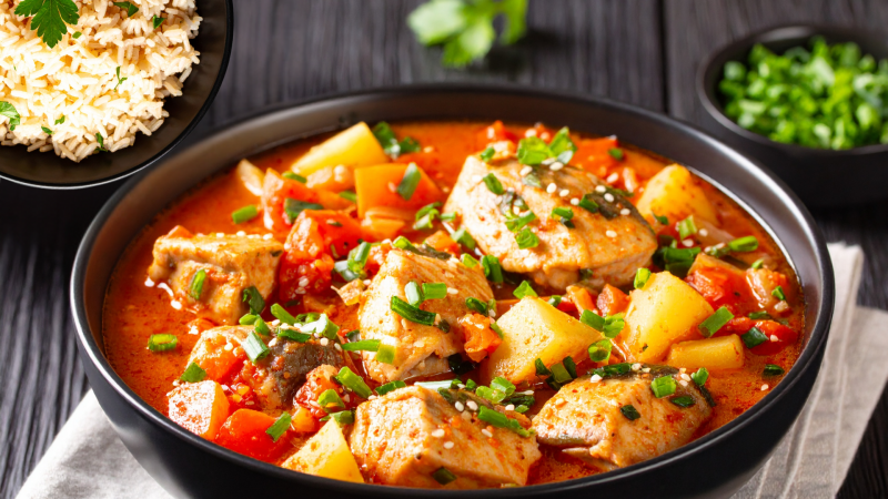 Catfish Stew and Rice