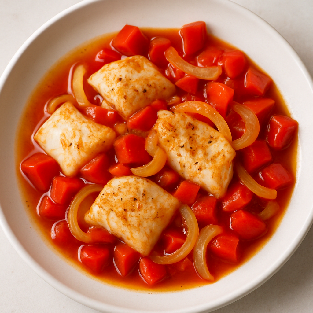 Pescado Agridulce Saludable