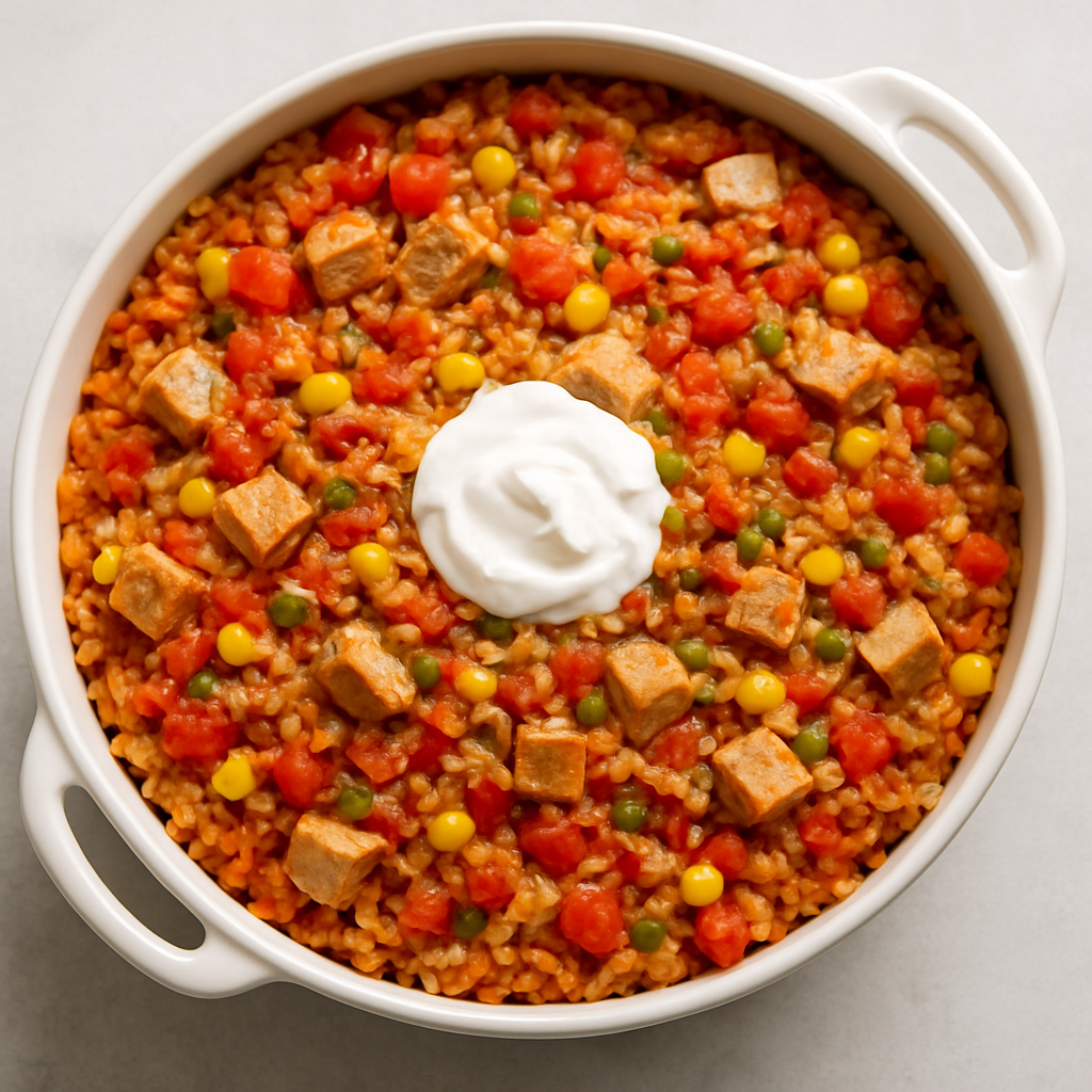 Cazuela de Arroz Español con Pavo
