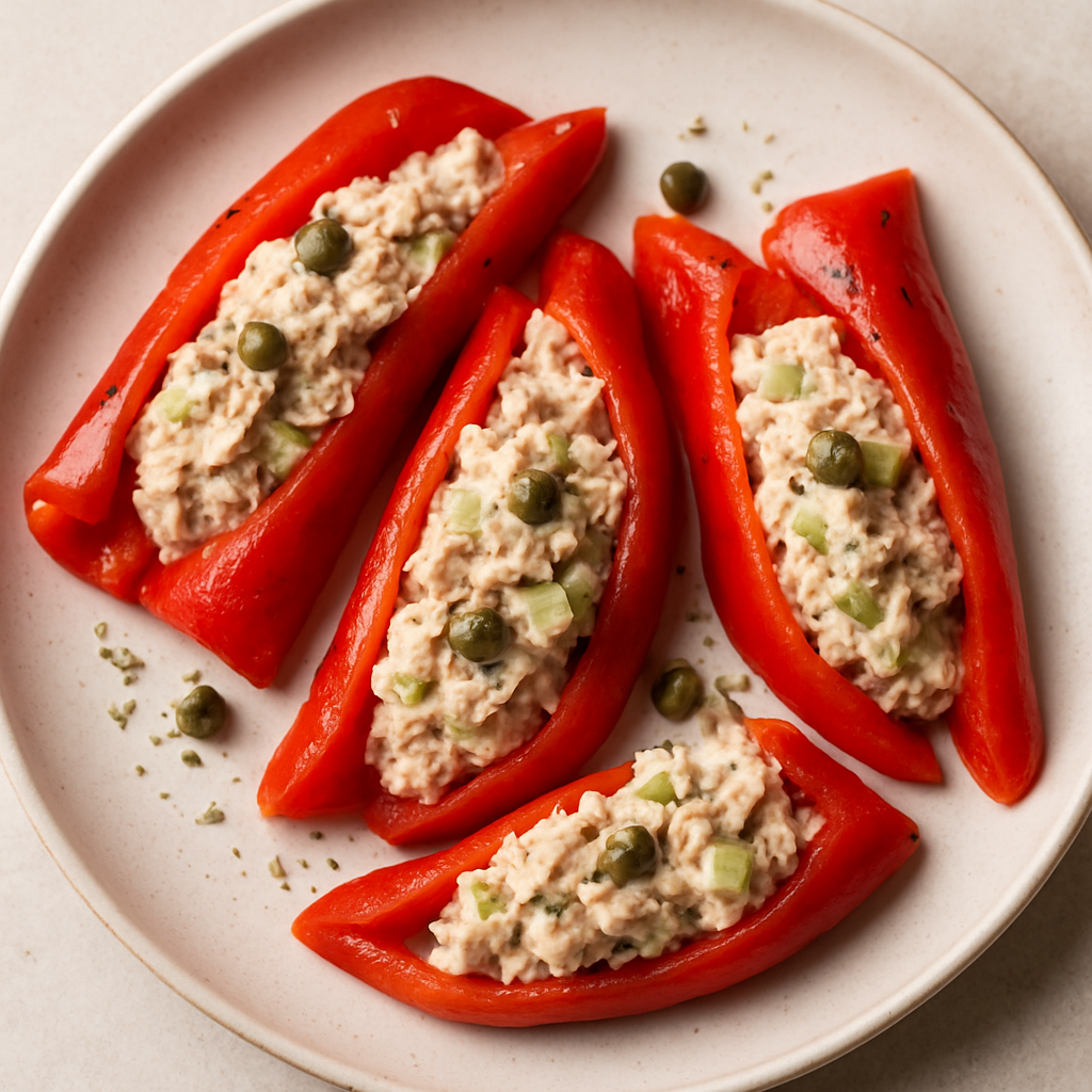 Peperoni e Tonno (Tuna-Stuffed Pepper Rolls)