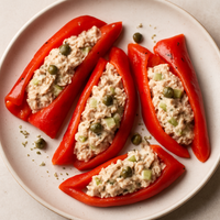 Peperoni e Tonno (Tuna-Stuffed Pepper Rolls)