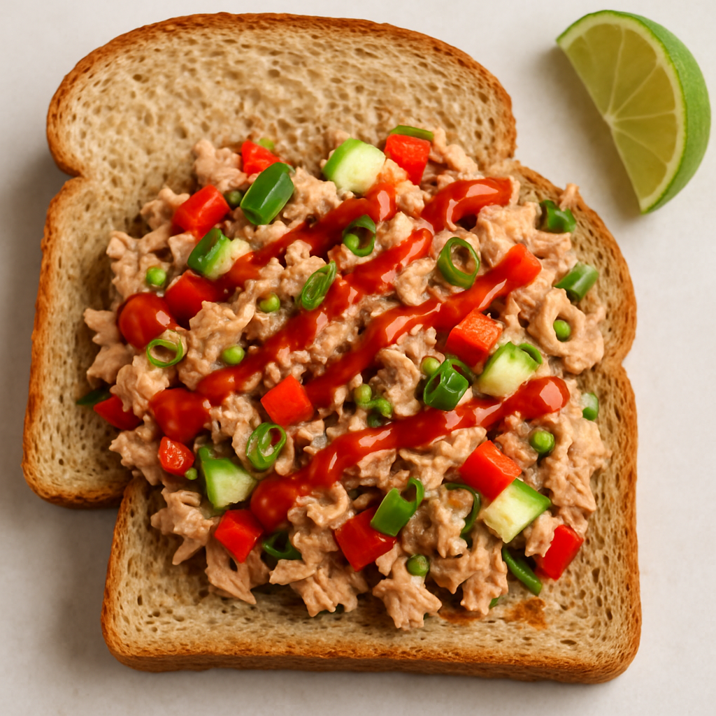 Smokin' Fish Spicy Thai Style Tuna Salad Sandwich