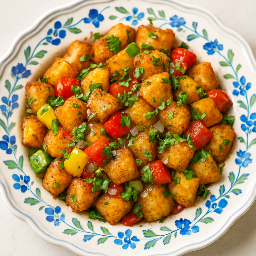 Ensalada de Papas Especiada (Aloo Chaat)