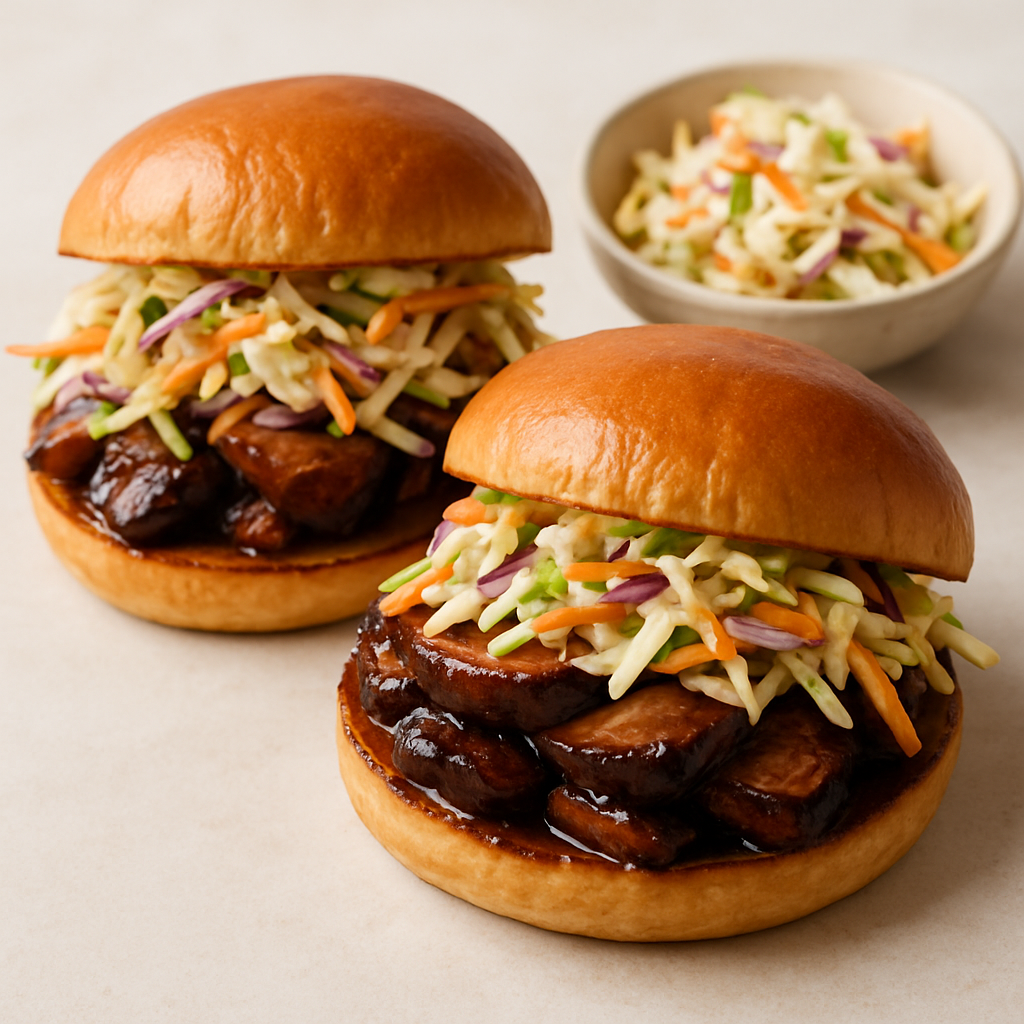 Sándwiches de Cerdo con Ensalada de Repollo