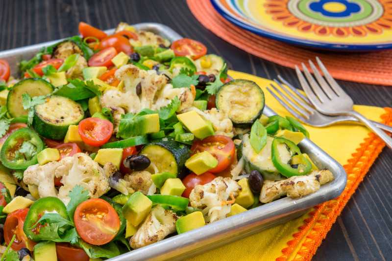 Horneado de Verduras con Aguacate