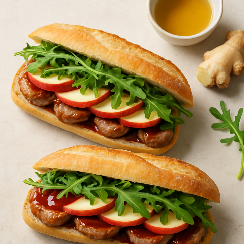 Sándwiches de Cerdo y Manzana