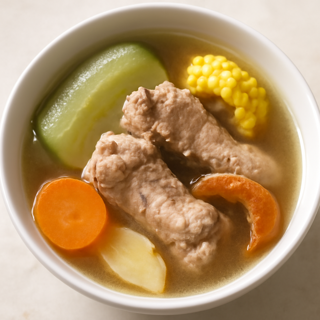 Sopa de Melón Amargo y Cerdo