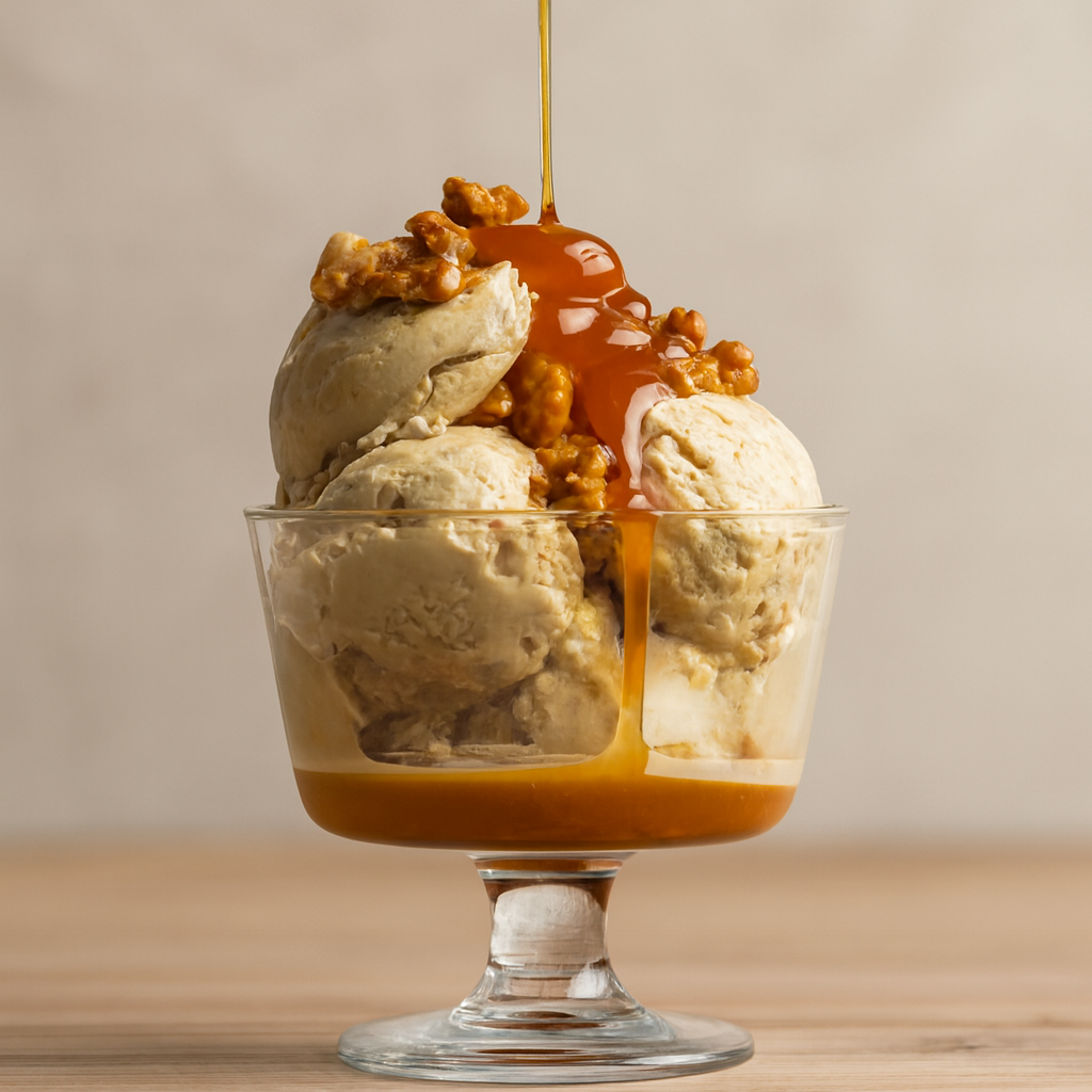 Irish Coffee Sundaes with Caramel Whiskey Sauce