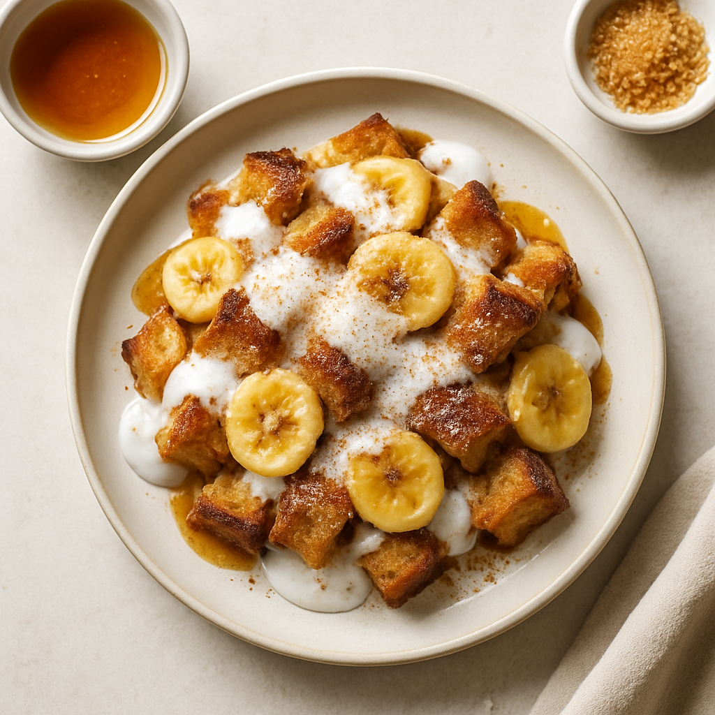 Vietnamese-Style Banana Bread Pudding