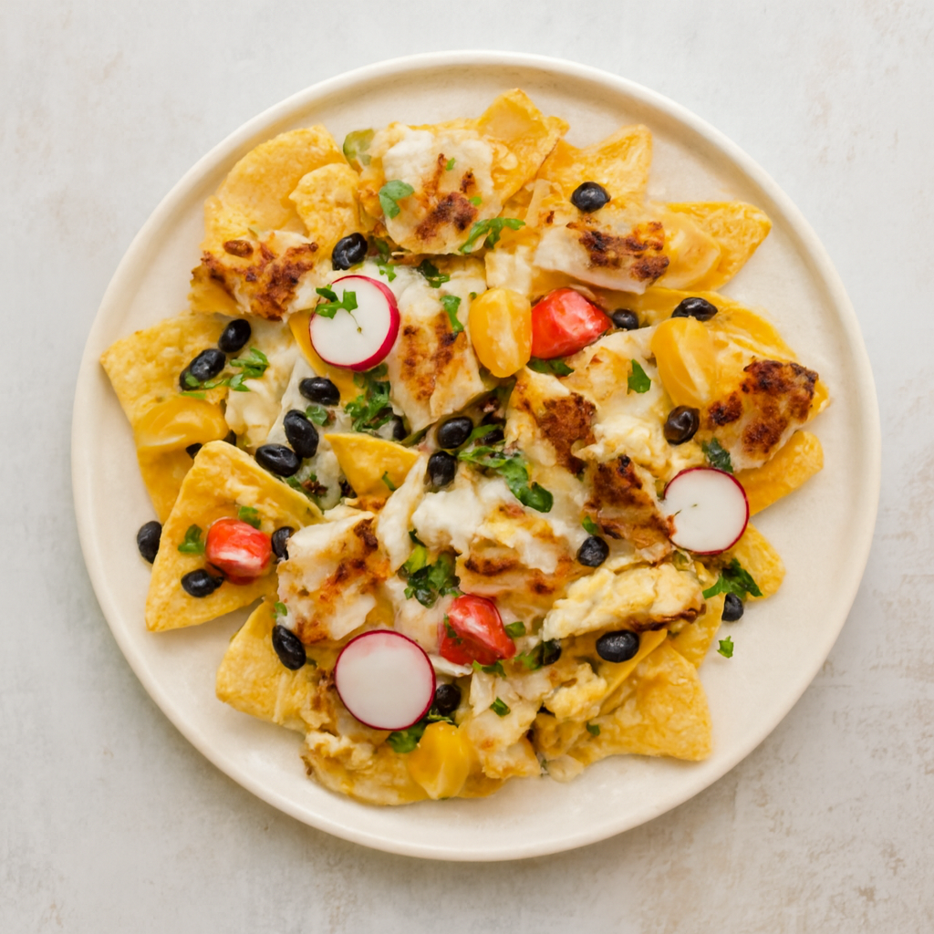 Stubb's Green Chile Fish Nachos