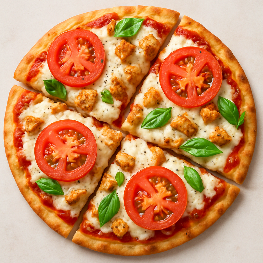 Cheesy Chicken Parmesan Flatbread Pizza