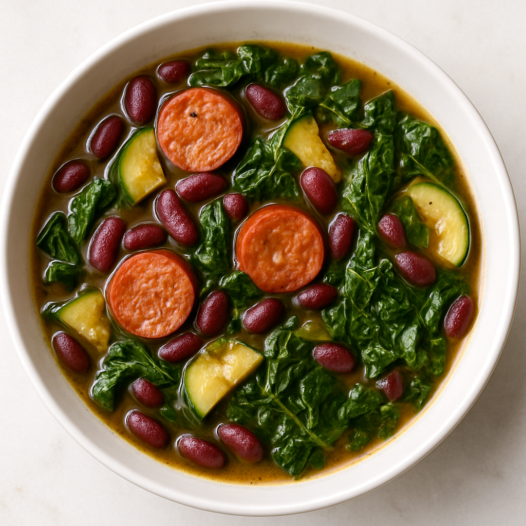 Cajun Beans and Greens with Sausage