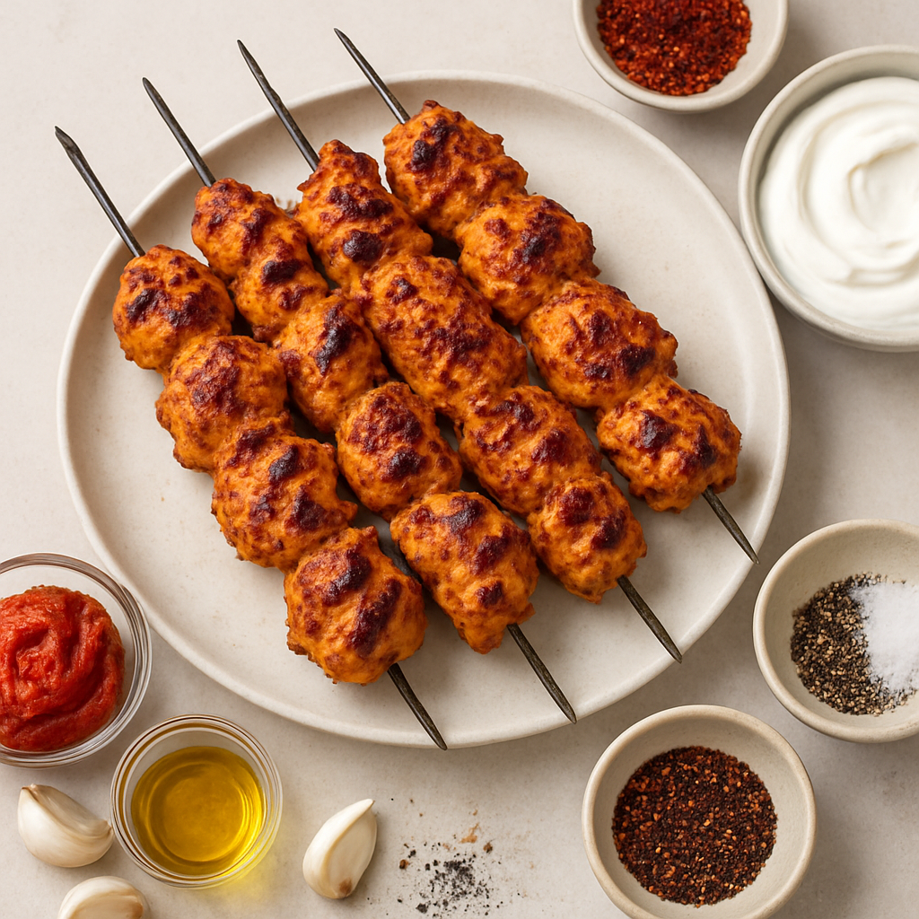 Yogurt-Marinated Chicken Kebabs with Aleppo Pepper