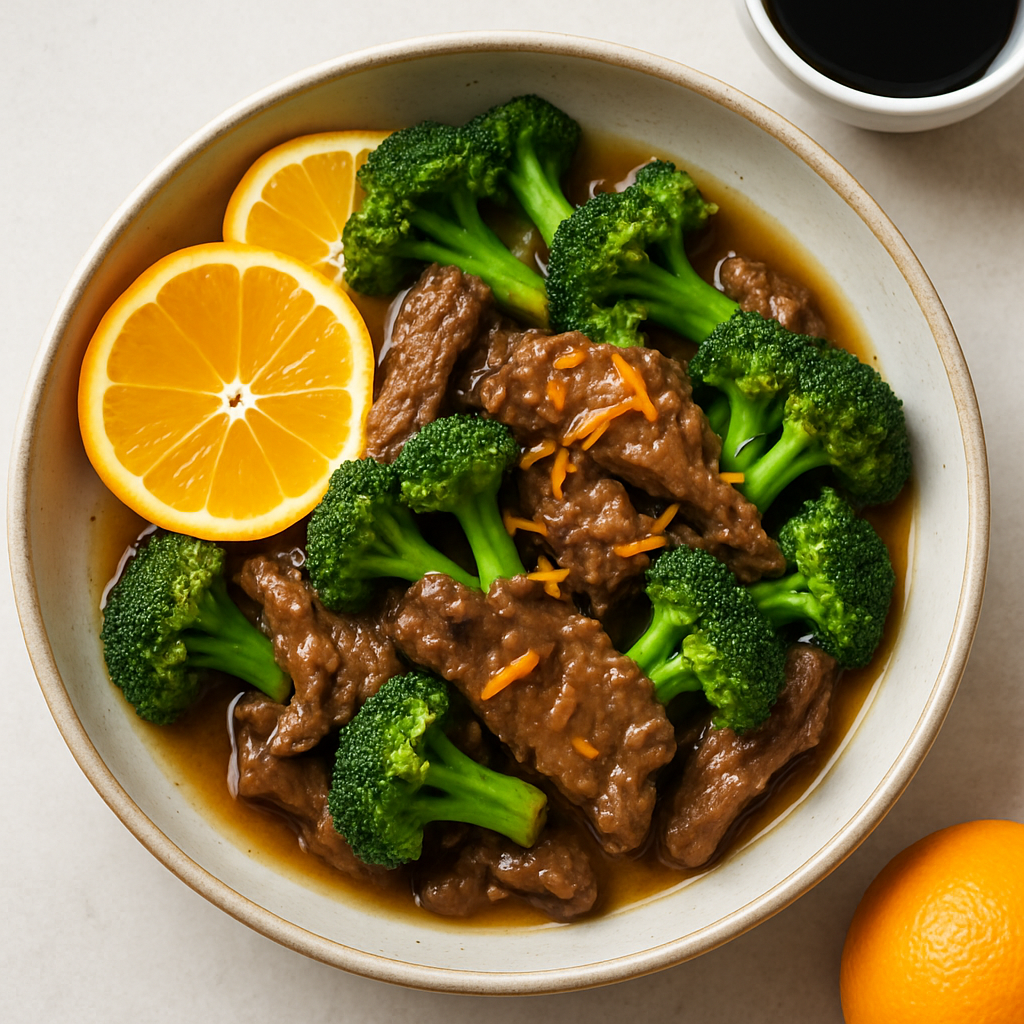Light Orange Beef and Broccoli