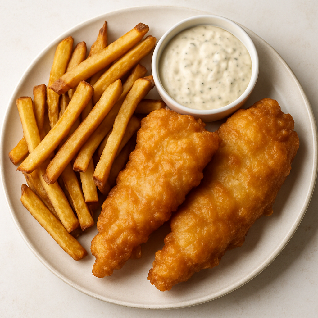 Beer-Battered Fish and Chips