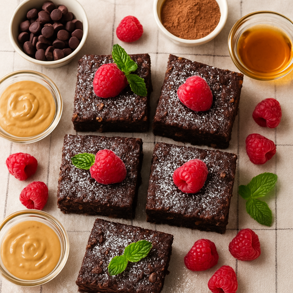 Brownies sin Gluten de Doble Chocolate y Calabacín