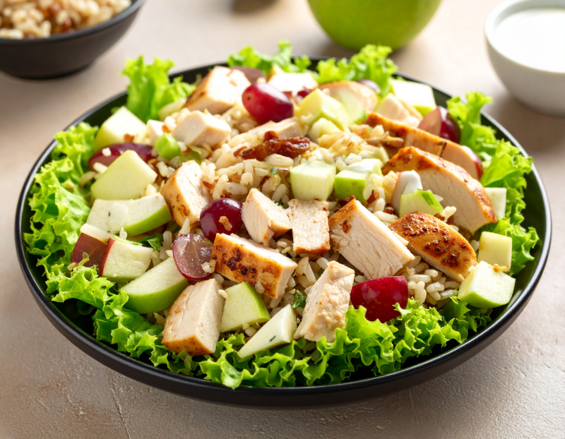 Chicken, Rice, and Fruit Salad