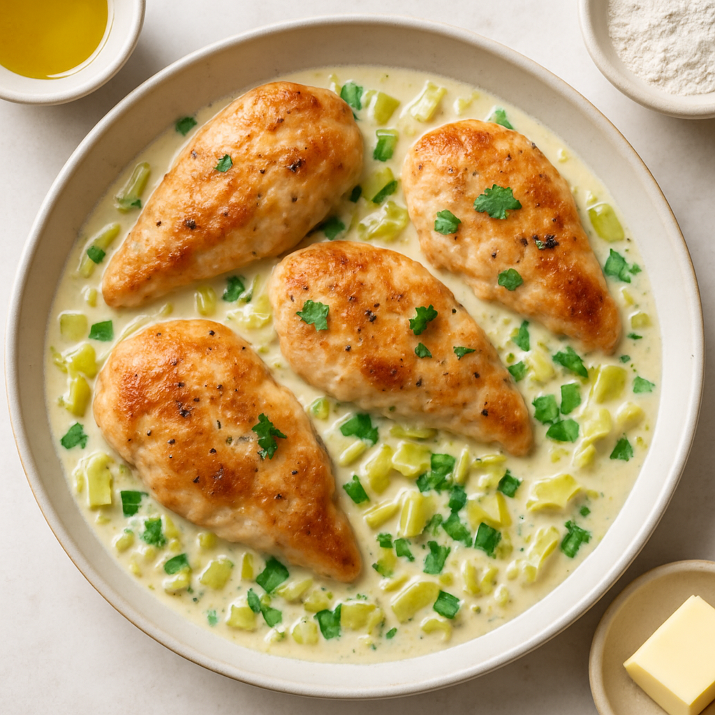 Creamy Leek Chicken