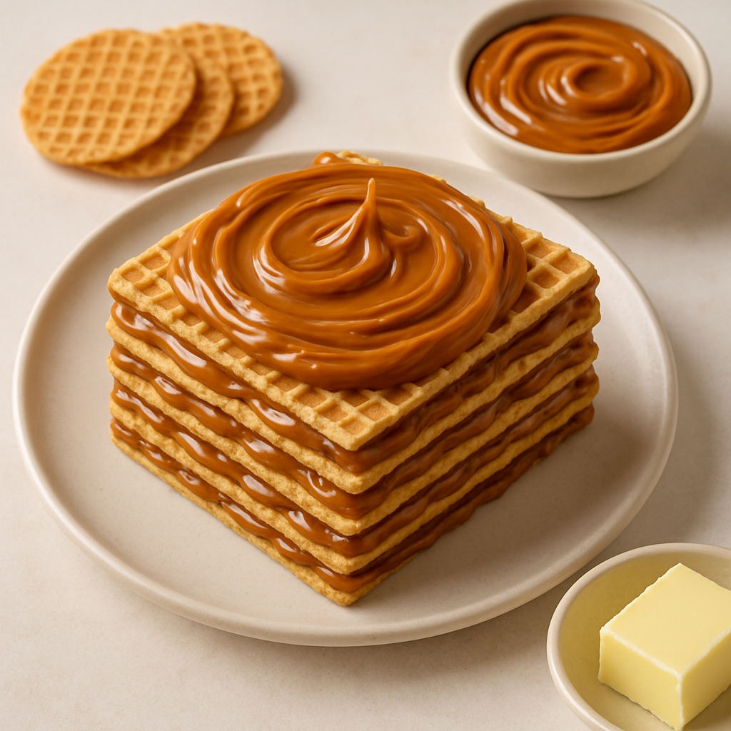 Dulce de Leche Waffle Cake