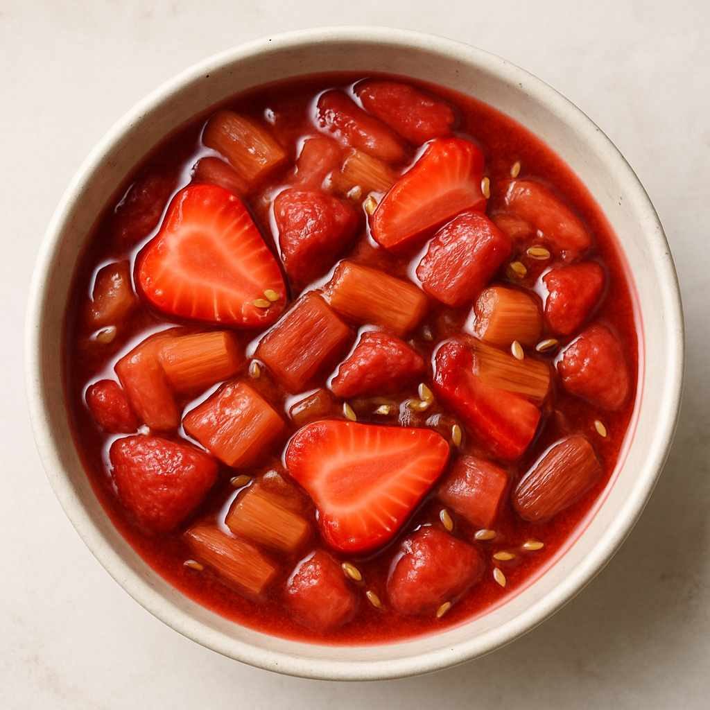 Strawberry-Rhubarb Compote With Fennel
