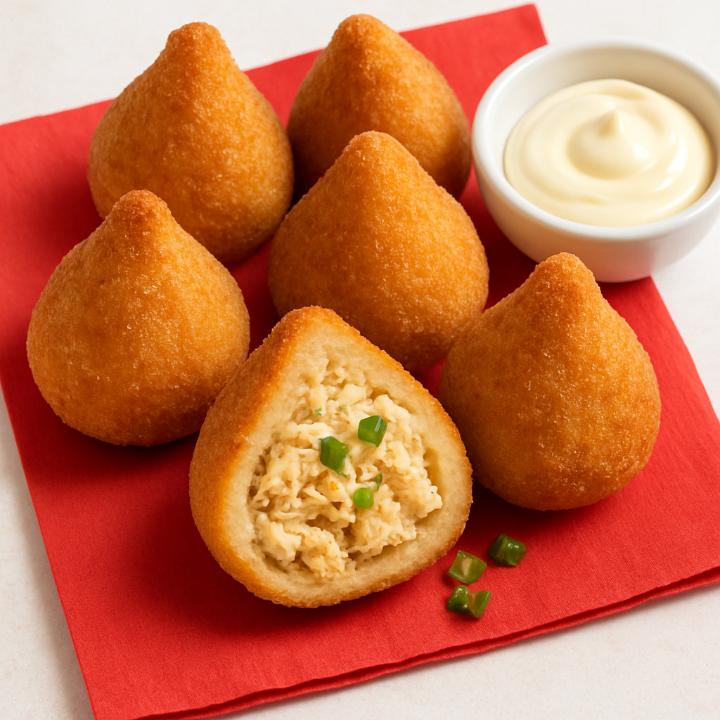 Brazilian Chicken Fritters (Coxinha de Frango)