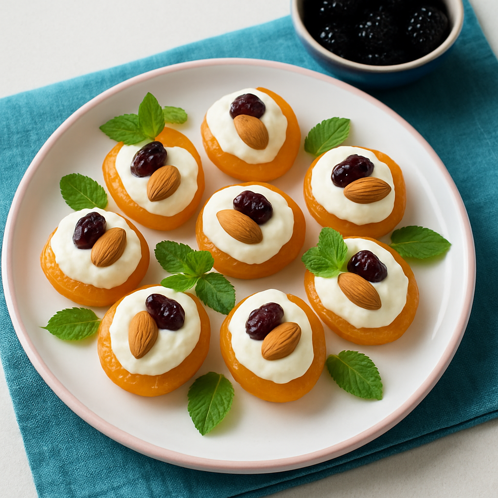 Cream Cheese Stuffed Apricots