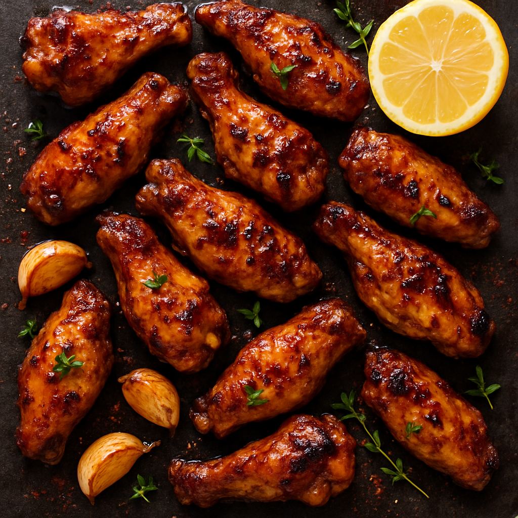 Alitas de Pollo Pegajosas