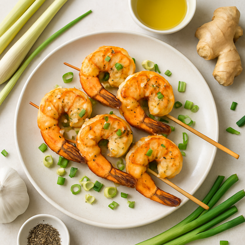 Lemongrass Ginger Grilled Shrimp