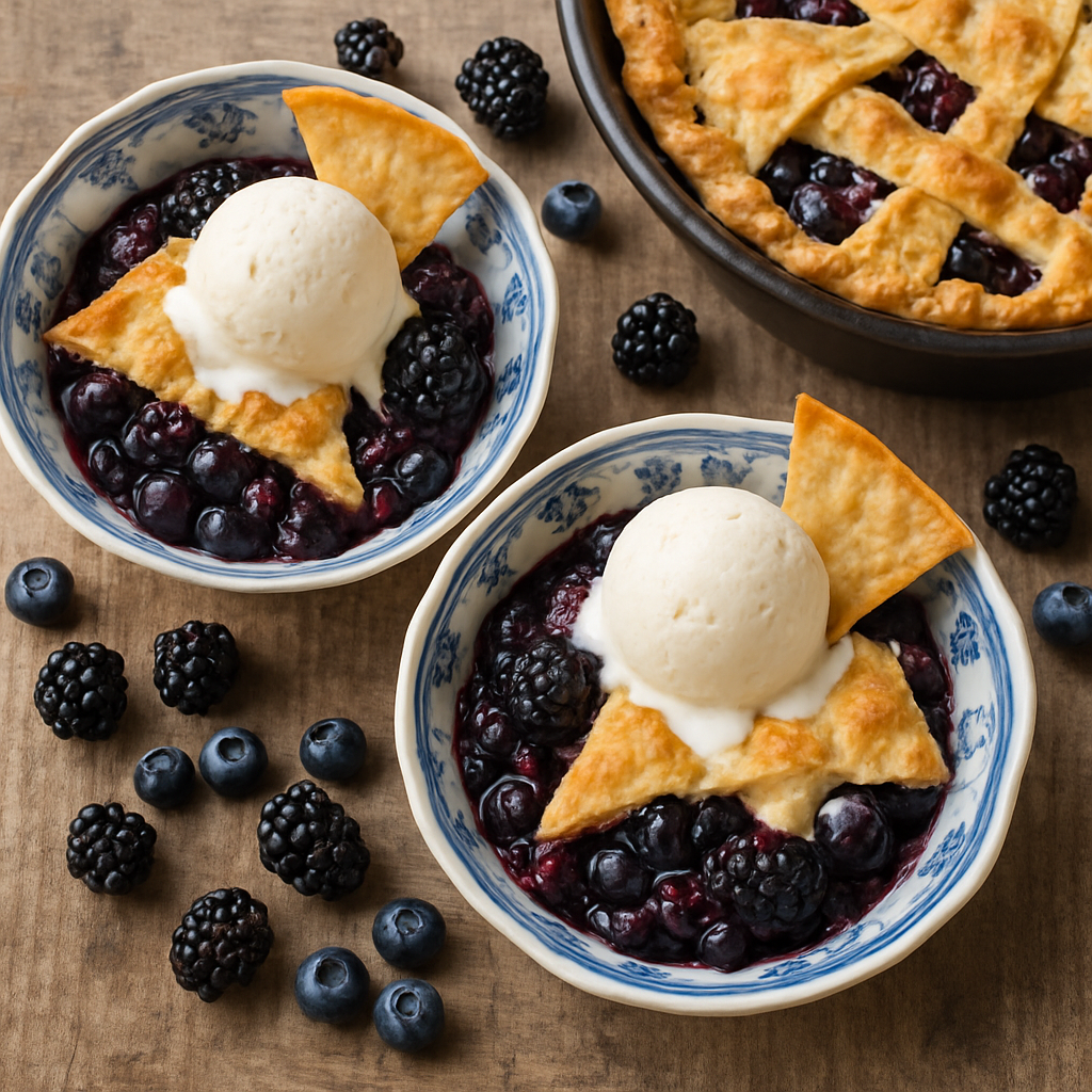 Blueberry and Blackberry Pie