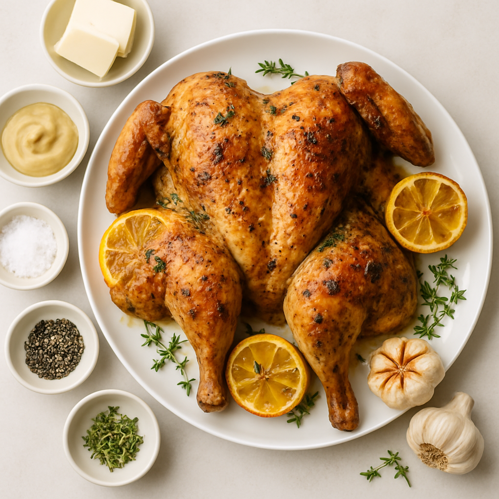 Spatchcocked Slow-Roasted Chicken